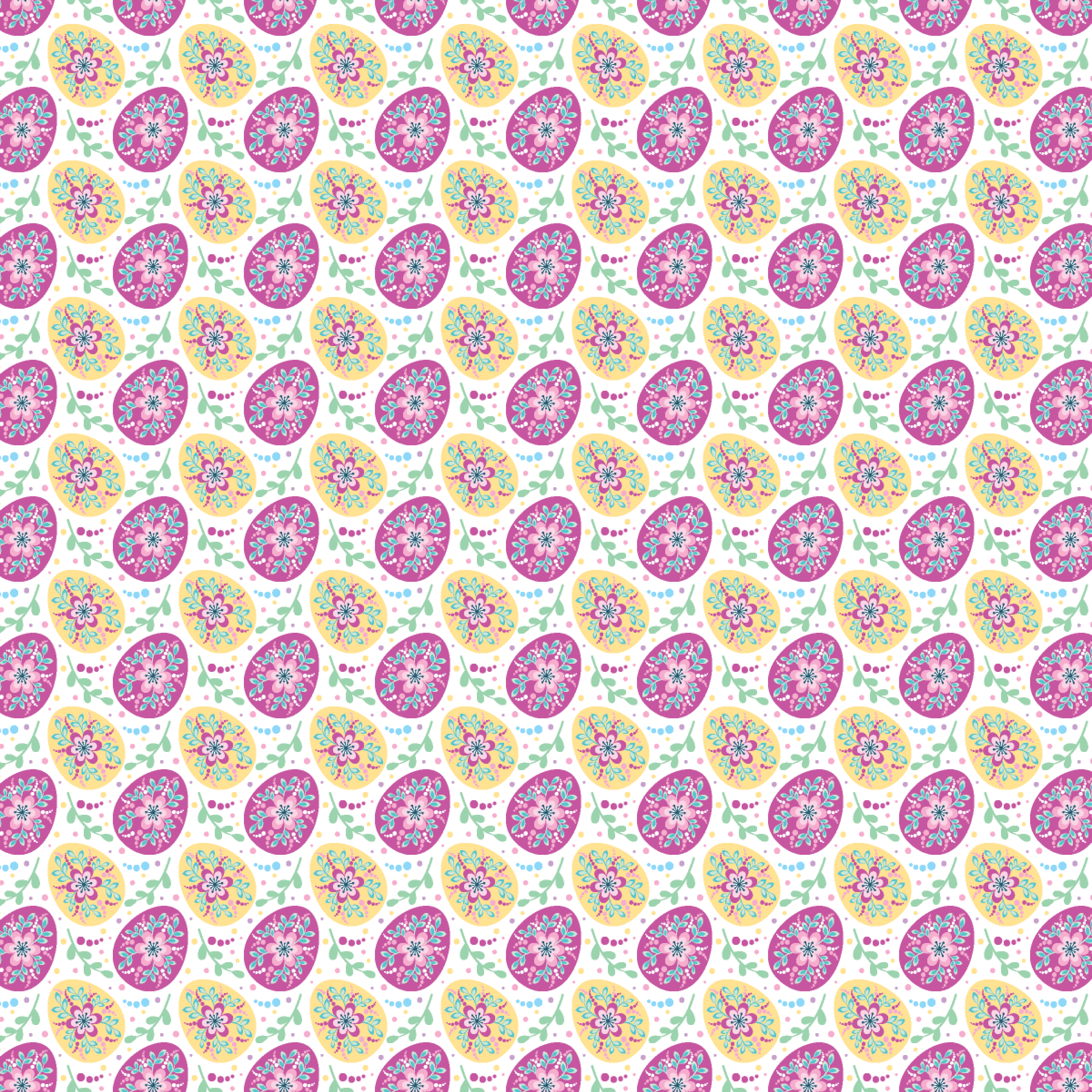 Pink & Yellow Eggs Pattern Acrylic Sheets - CMB Pattern Acrylic